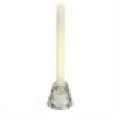 9" Ivory Flameless LED Wax Battery Operated Christmas Taper Candle   